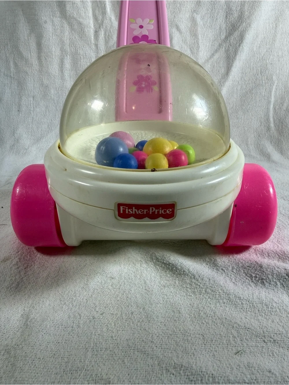 Fisher-Price Pink Push Pull Corn Popper Toddler Toy